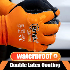 Winter Work Gloves for Men, Waterproof Work Gloves for Cold Weather, Insulated Freezer Gloves, Keep Working at 0℃/32℉