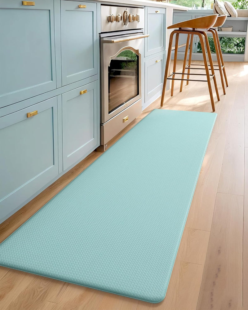 Kitchen Rugs, Kitchen Runner Rug Kitchen Floor Mat, Cushioned Anti-Fatigue Kitchen Mat, Non Slip Waterproof Comfort Standing Padded, Memory Foam Kitchen Mat, 17