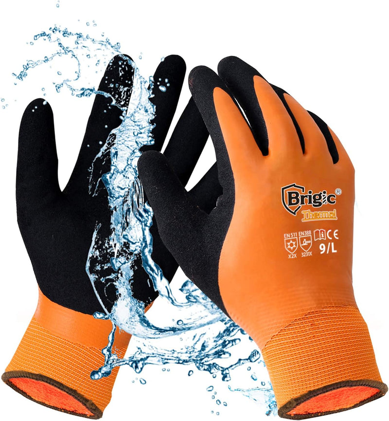 Winter Work Gloves for Men, Waterproof Work Gloves for Cold Weather, Insulated Freezer Gloves, Keep Working at 0℃/32℉